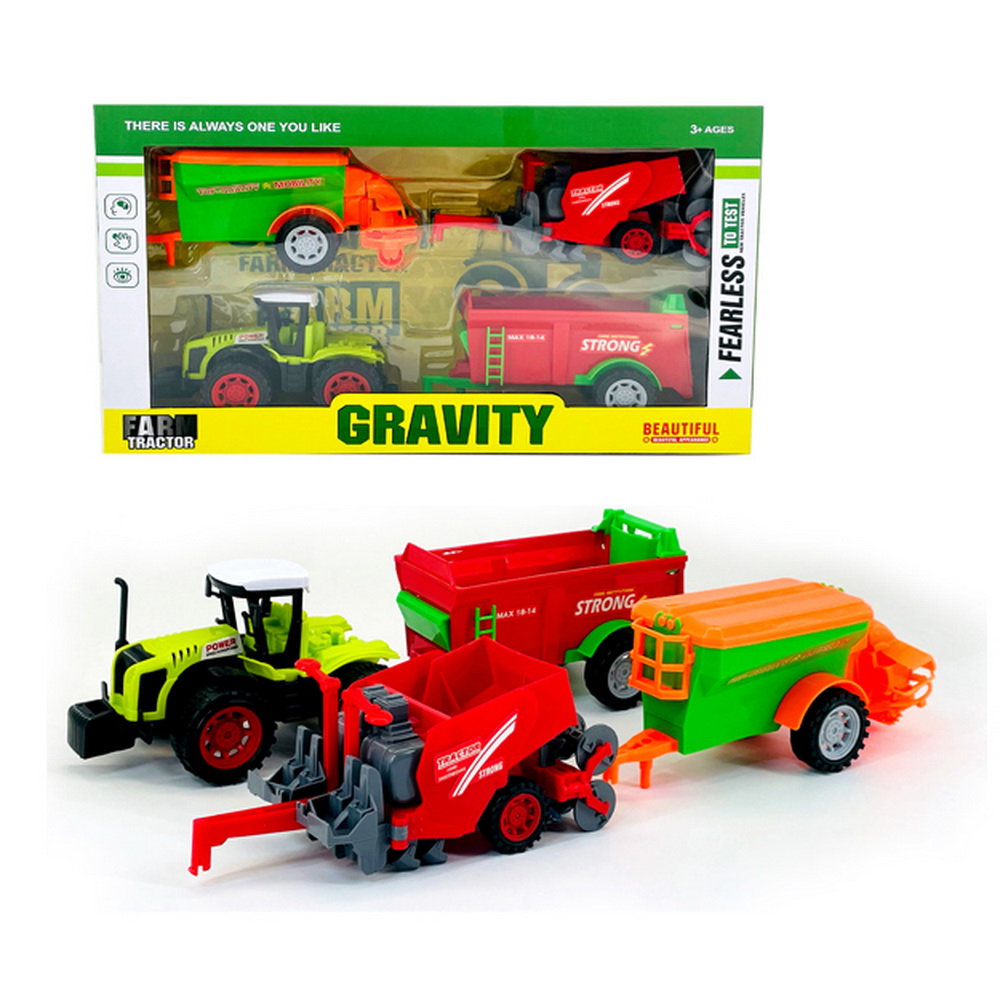 TRACTOR FRICCION CON 3 DIF. REMOLQUES