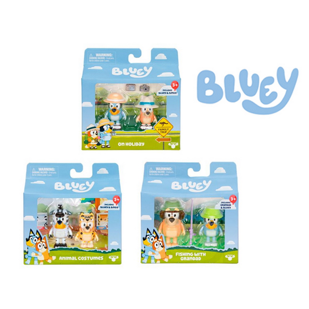 BLUEY PACK 2 FIGURAS PERSONAJES S11